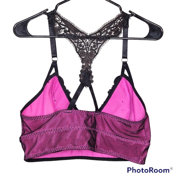Torrid Plus Size Woman’s Pink & Black Unlined Lace Bralette Size 1XL - Picture 6 of 6